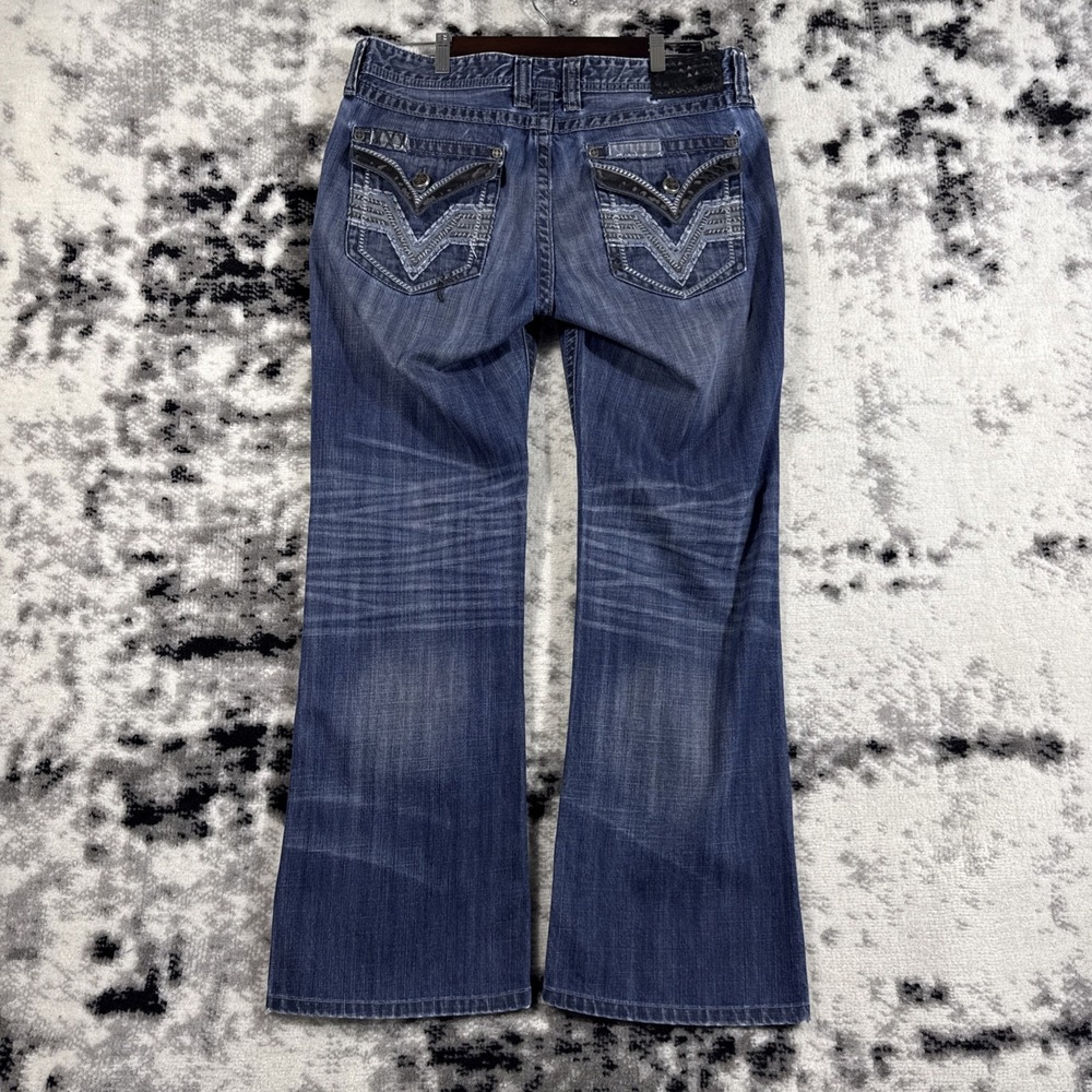 VTG Affliction Black‎ Premium Cooper Jeans Mens 34x30 Skater Y2K Punk Rockabilly